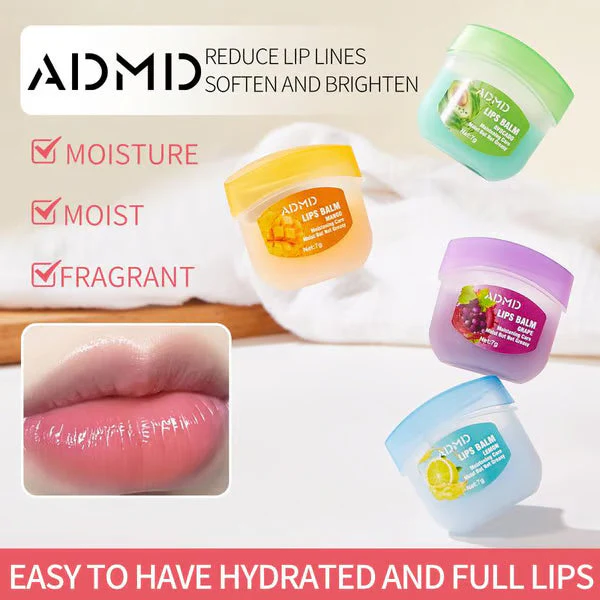8Pcs Fruit Flavored Lip Care Set ~ Turn dry, cracked lips into glass-shine perfection - Image 4