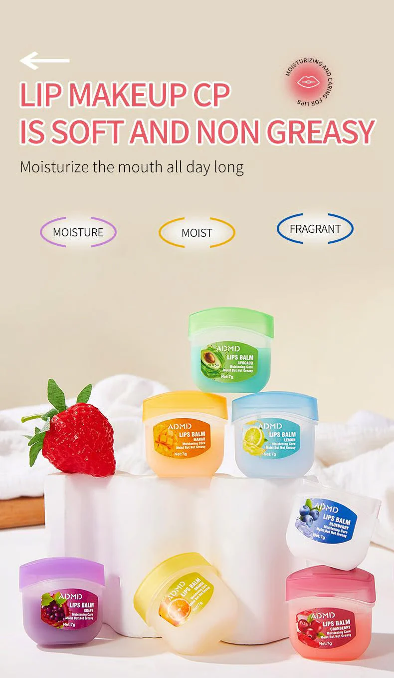 8Pcs Fruit Flavored Lip Care Set ~ Turn dry, cracked lips into glass-shine perfection - Image 5