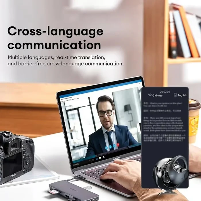AI-Powered Bluetooth Translation Earbuds ~ Effortless Conversations in 75+ Languages - Image 3