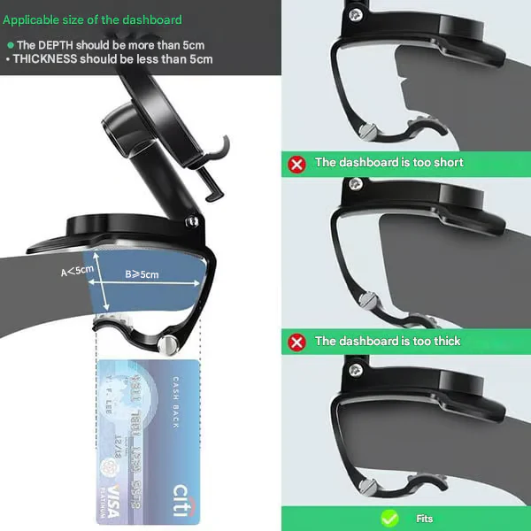 Multifunctional Car Dashboard Phone Holder ~ The Last Phone Mount You’ll Ever Need- - Image 7
