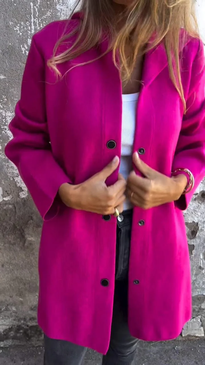 Casual Single Breasted Hooded Jacket ~ Throw-on style for breezy spring & autumn days. - Image 5