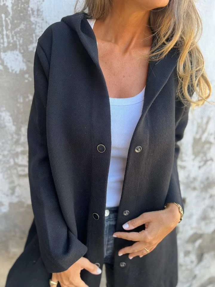 Casual Single Breasted Hooded Jacket ~ Throw-on style for breezy spring & autumn days. - Image 7