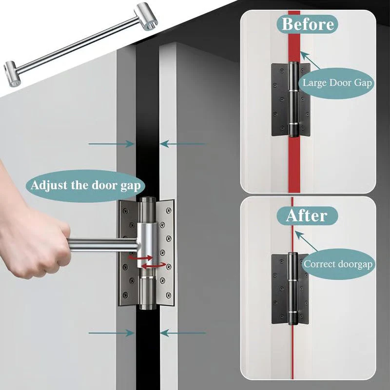 Door Hinge Adjustment Tool ~ Fix sagging and squeaky doors in seconds - Image 3
