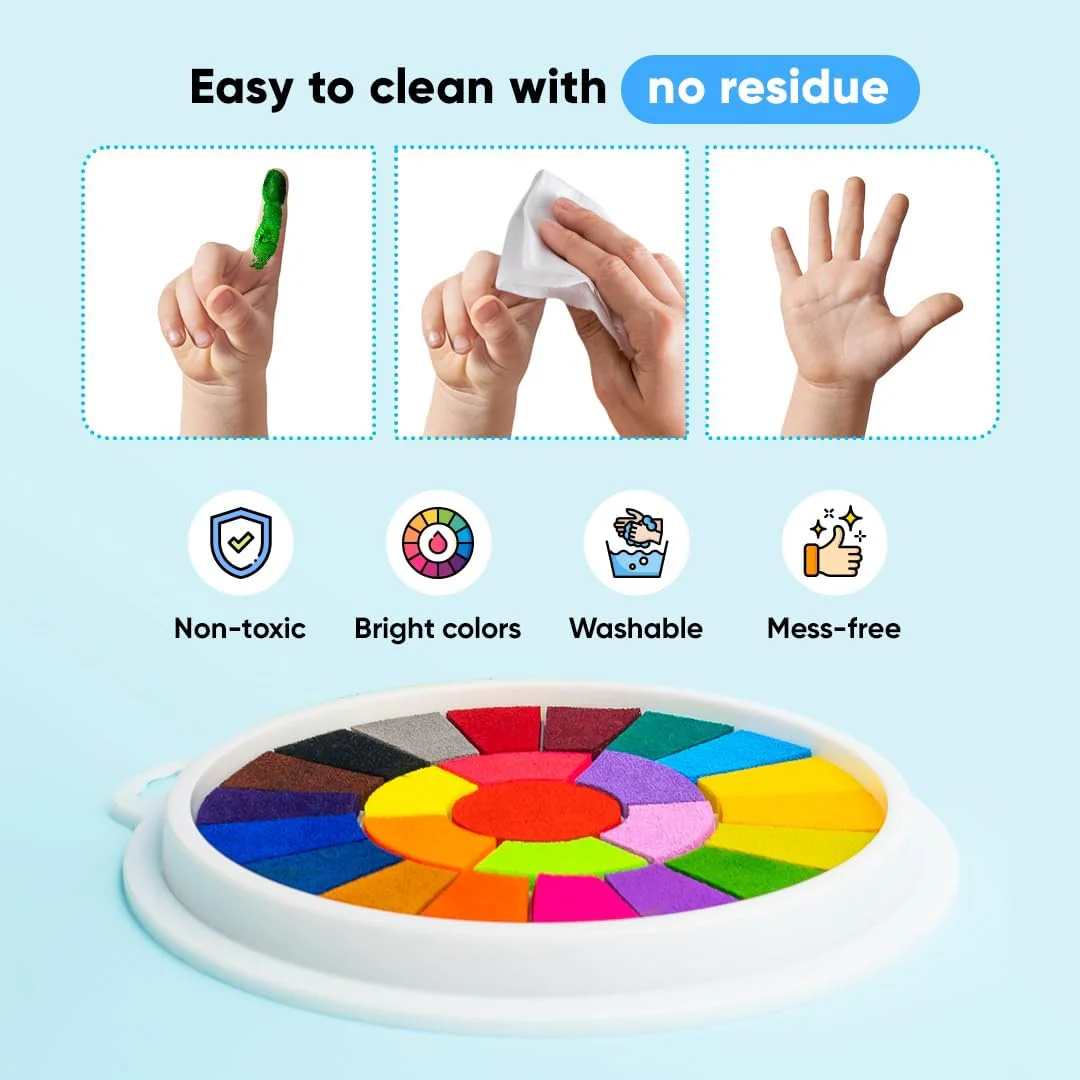 Funny finger painting kit ~ Vibrant Colors, Mess-Free Fun - Image 5