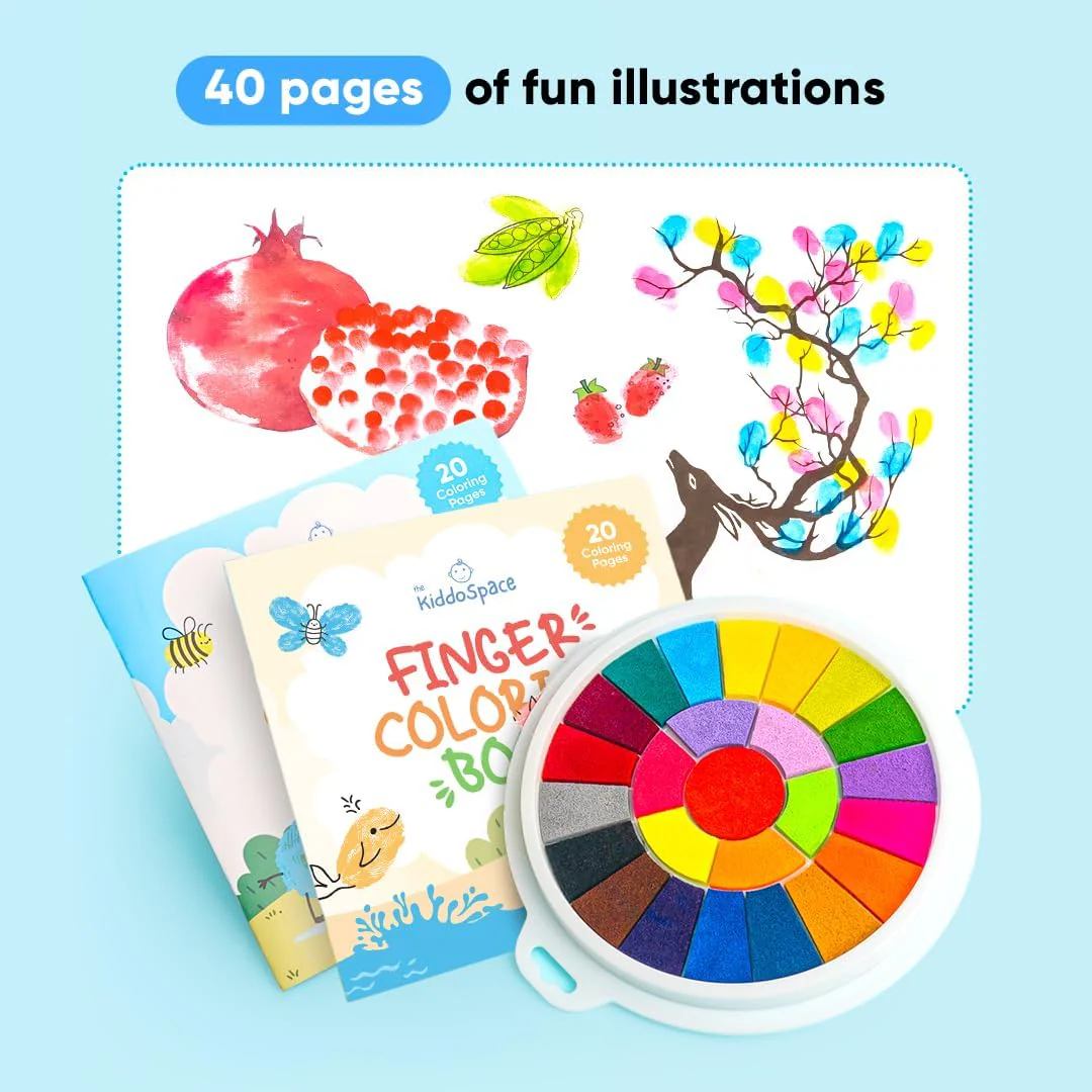Funny finger painting kit ~ Vibrant Colors, Mess-Free Fun - Image 6