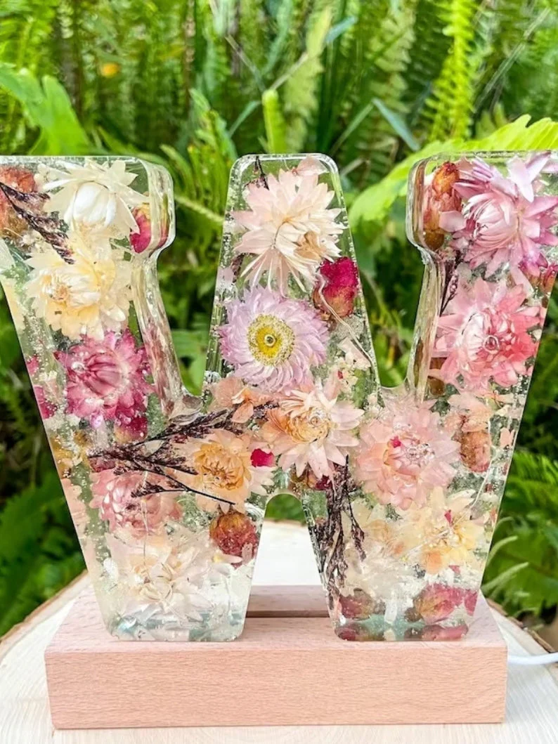 Handmade Floral Resin Night Light ~ Bring artistic light to your home effortlessly - Image 23
