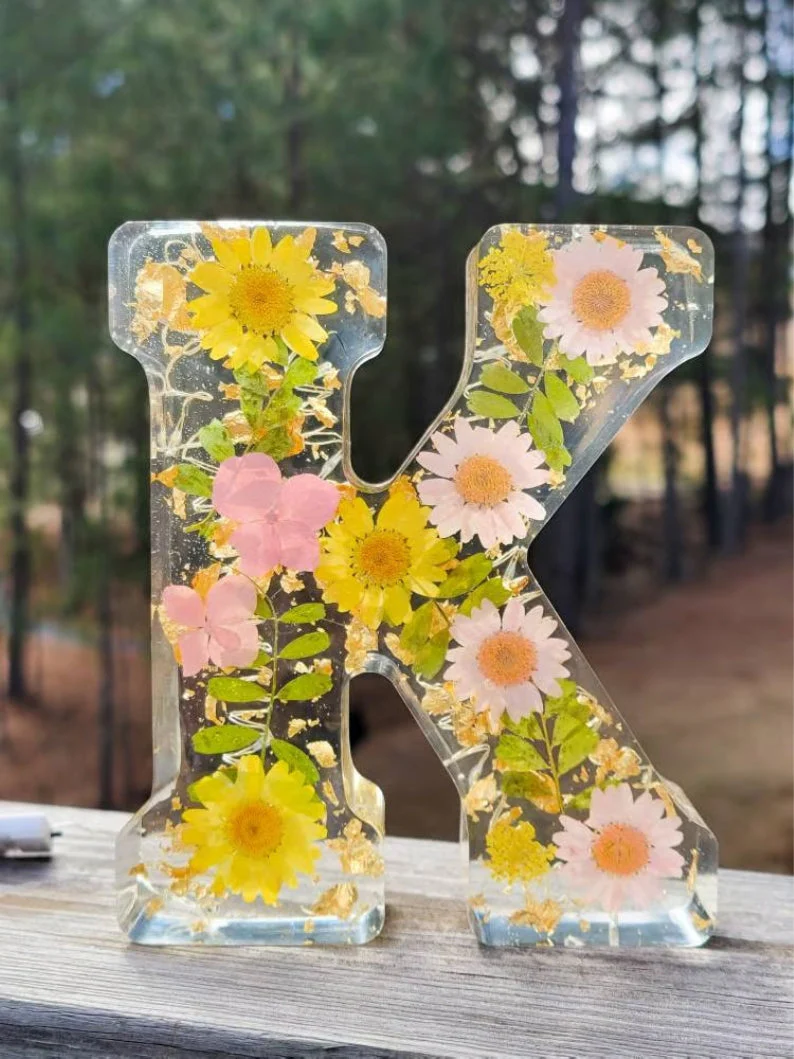 Handmade Floral Resin Night Light ~ Bring artistic light to your home effortlessly. - Image 11