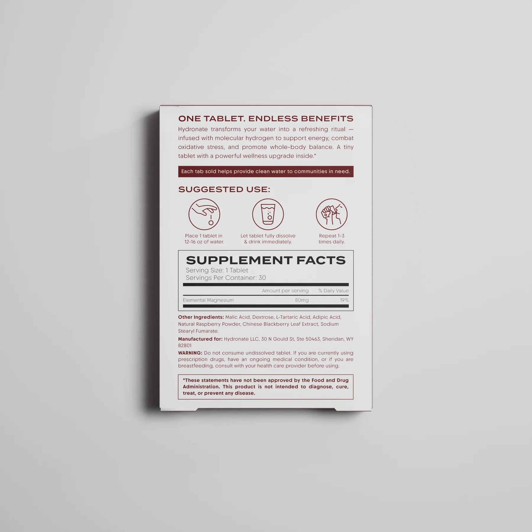 Hydronate H2 Tablets ~ Clean energy, sharper focus, better hydration. - Image 7