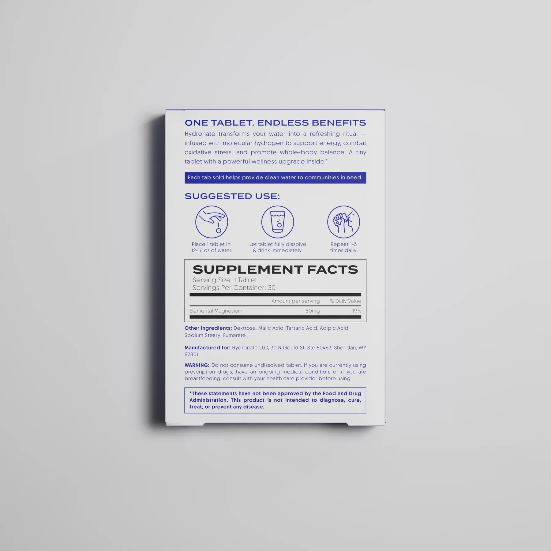 Hydronate H2 Tablets ~ Clean energy, sharper focus, better hydration. - Image 8