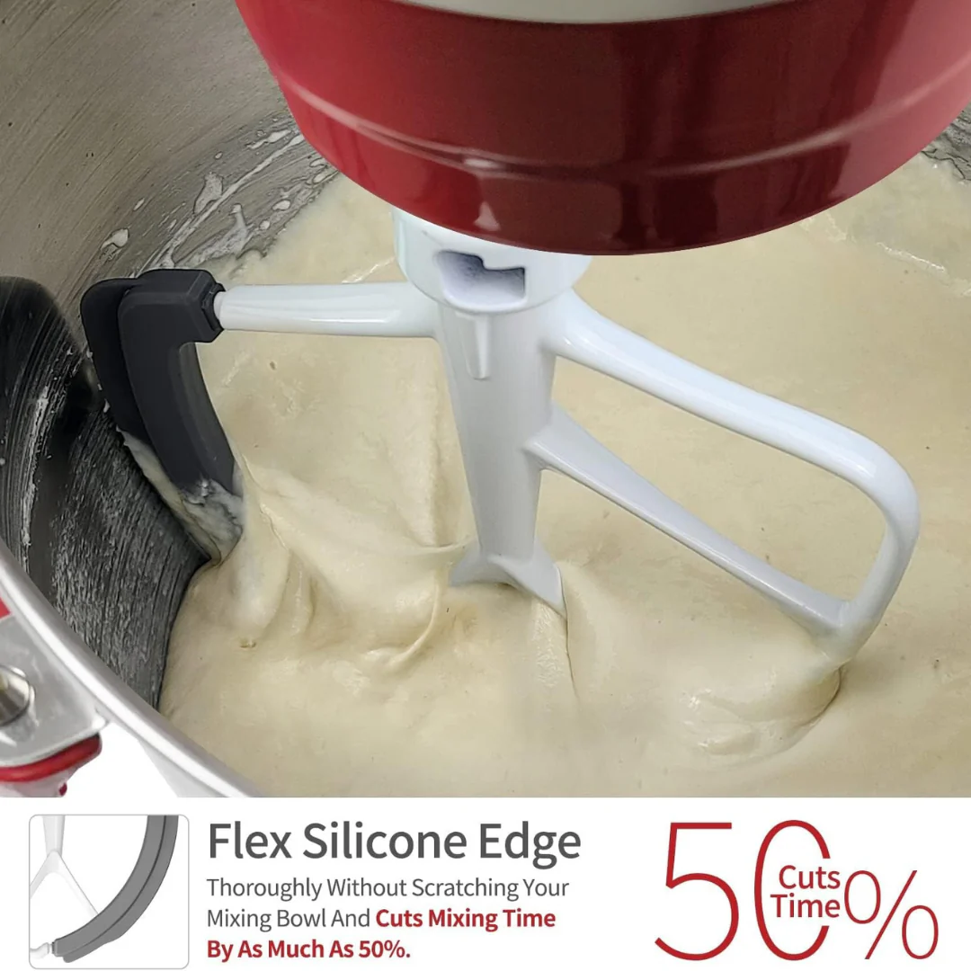 Flex edge beater for mixers ~ Smooth, Even Mixing with Zero Scraping. - Image 6