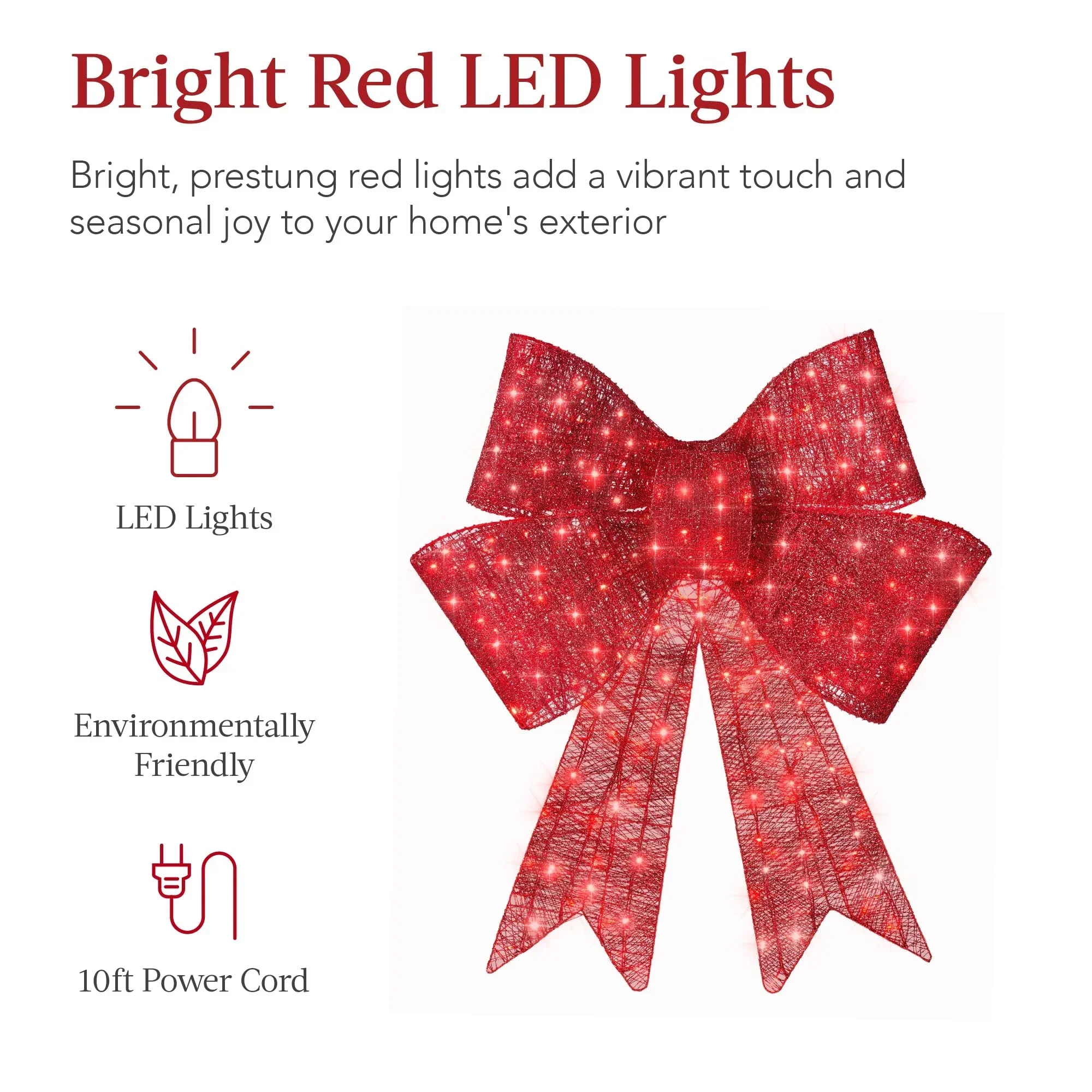 Lit Christmas Bow ~ Too bright, too bold, too beautiful to ignore. - Image 4