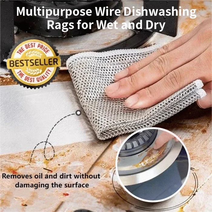 Miracle Wire Cleaning Cloth ~ Tough on Grime, Gentle on Surfaces - Image 2