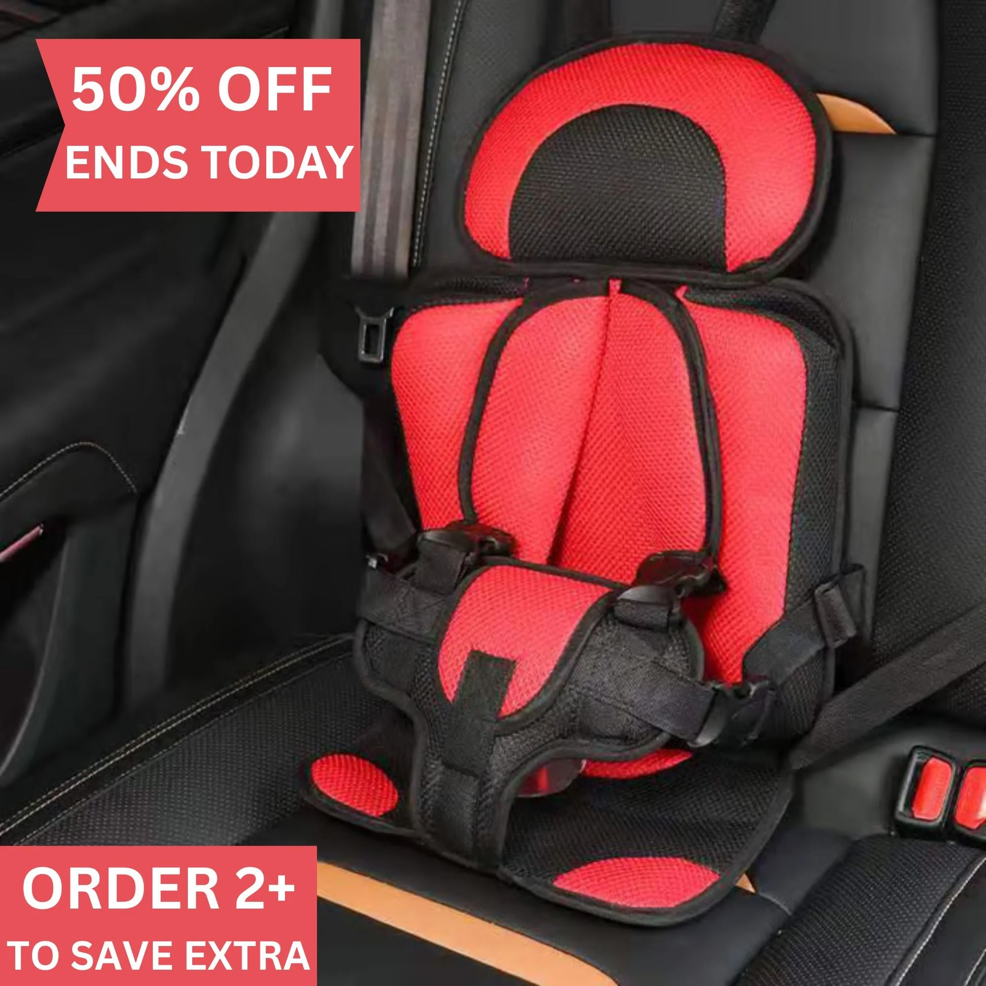 Portable Children’s Seat Belt ~ Instant 5-point protection for every ride