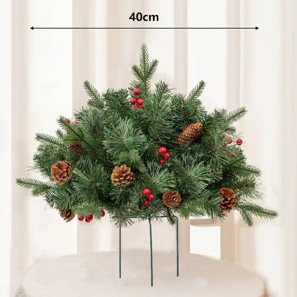 Mini Artificial Christmas Tree ~ Weatherproof sparkle for entryways and patios. - Image 2