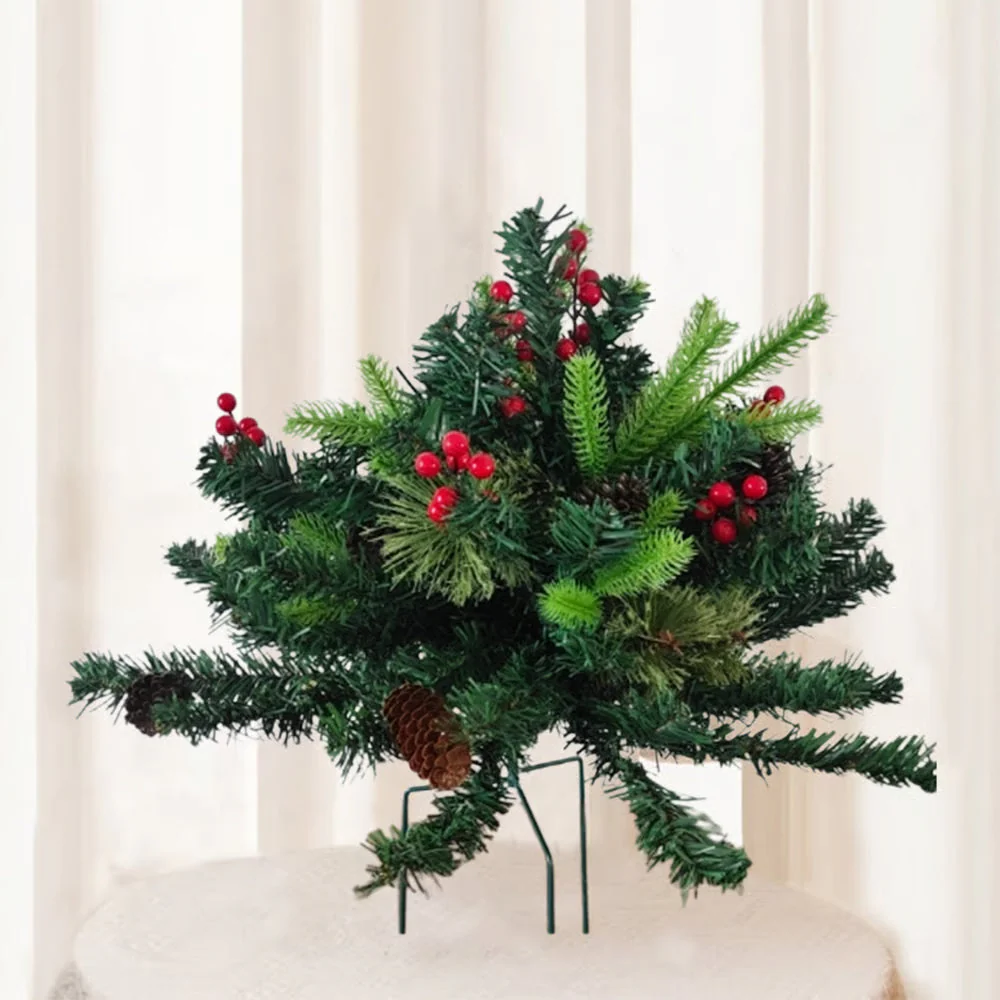 Mini Artificial Christmas Tree ~ Weatherproof sparkle for entryways and patios. - Image 3