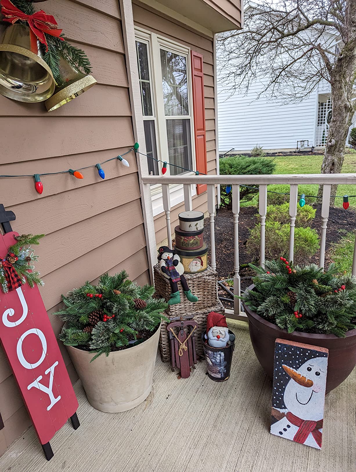Mini Artificial Christmas Tree ~ Weatherproof sparkle for entryways and patios. - Image 4