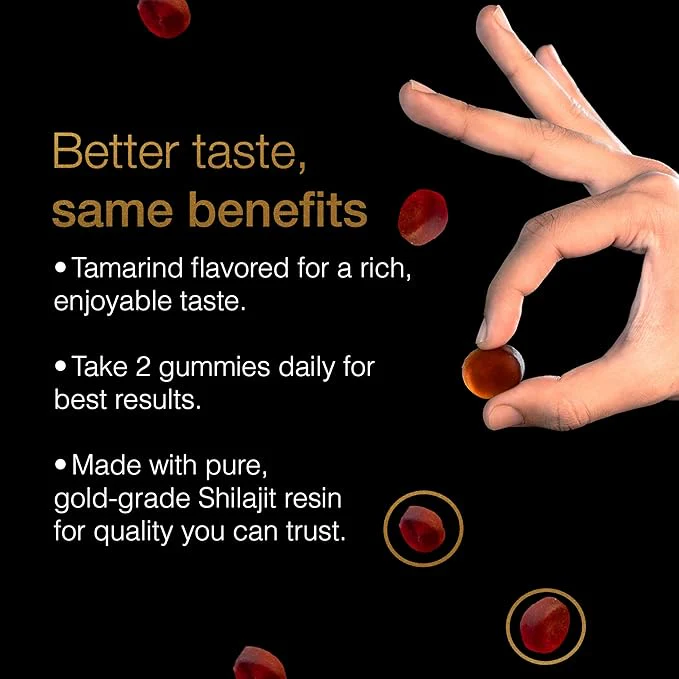 Pure Himalayan Shilajit Gummies ~ Natural Energy & Stamina in Every Bite - Image 4