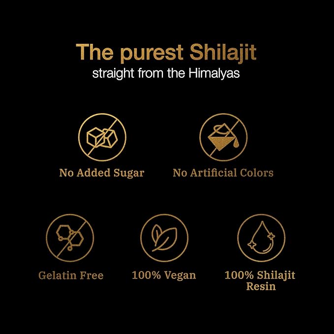 Pure Himalayan Shilajit Gummies ~ Natural Energy & Stamina in Every Bite - Image 5