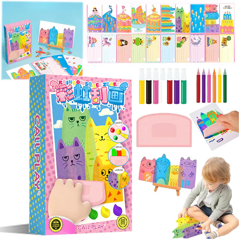 Rainbow Scratch Art Kit ~ Create Colorful Masterpieces with a Simple Scratch - Image 11