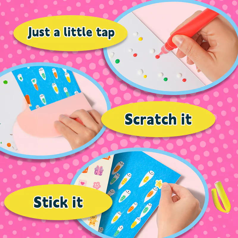 Rainbow Scratch Art Kit ~ Create Colorful Masterpieces with a Simple Scratch - Image 3