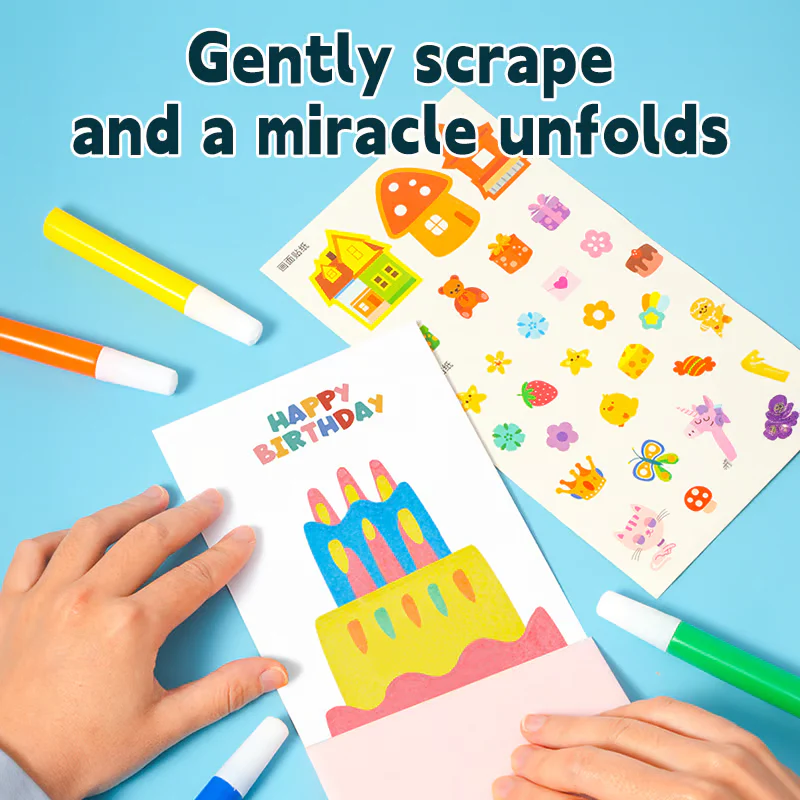 Rainbow Scratch Art Kit ~ Create Colorful Masterpieces with a Simple Scratch - Image 5