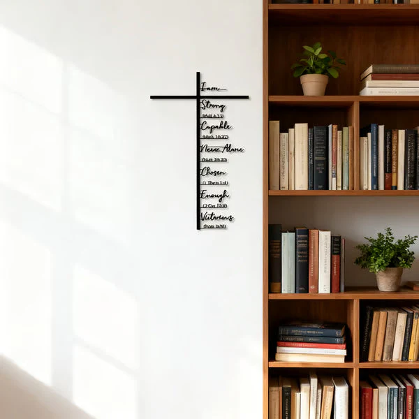 Scripture-Inspired Metal Cross Wall Art ~ Bring faith and peace to every corner of your home - Image 4
