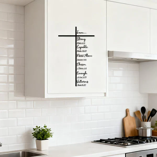 Scripture-Inspired Metal Cross Wall Art ~ Bring faith and peace to every corner of your home - Image 5