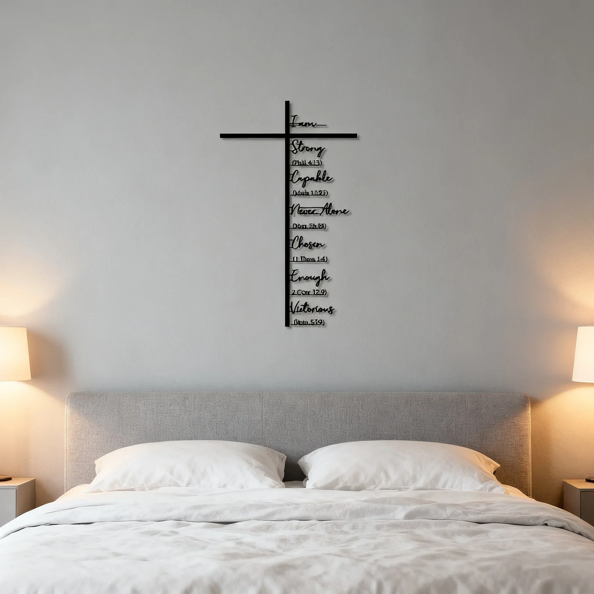 Scripture-Inspired Metal Cross Wall Art ~ Bring faith and peace to every corner of your home - Image 8