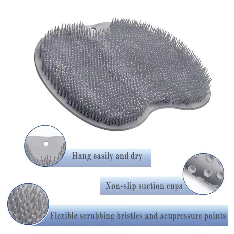 Silicone Shower Foot Scrubber Mat ~ Clean and massage feet hands-free in seconds - Image 5