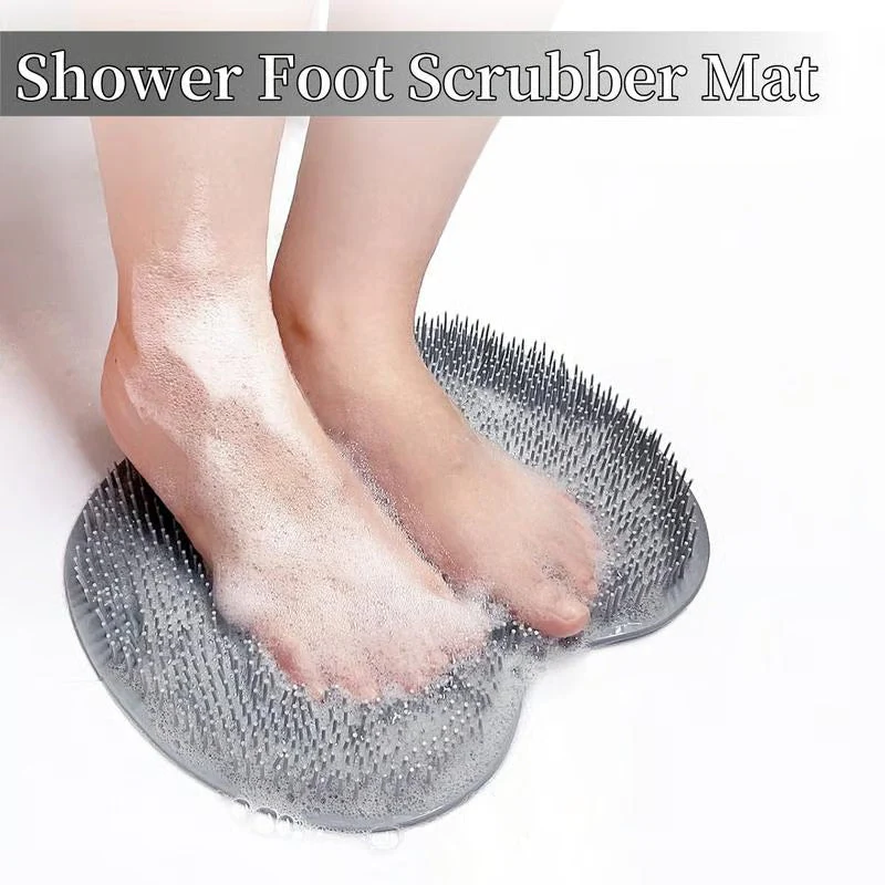 Silicone Shower Foot Scrubber Mat ~ Clean and massage feet hands-free in seconds - Image 6