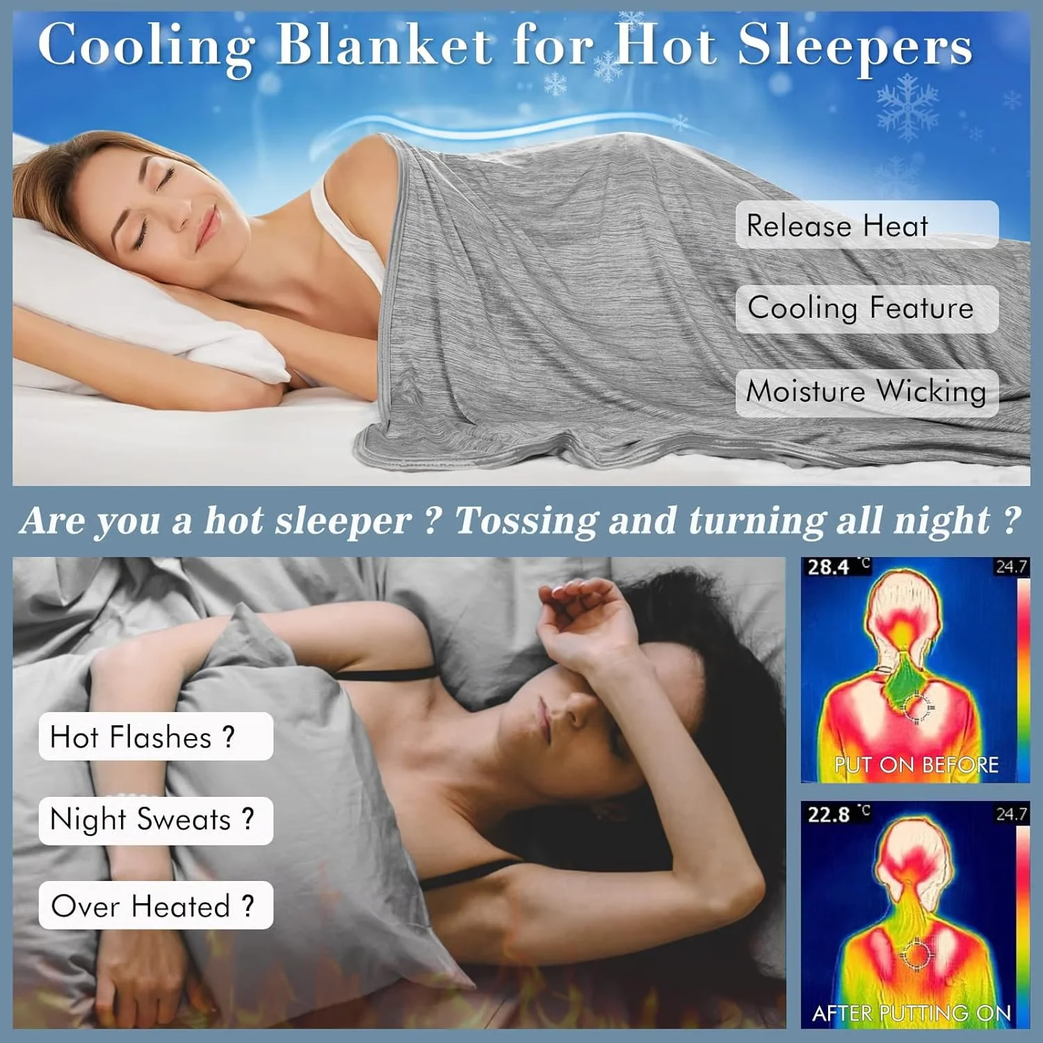 Summer Cooling Blanket ~ Instantly chill your nights, sleep dry and deep^ - Image 3